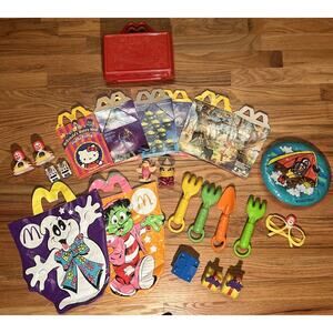 Vintage 80s - 90s McDonalds Happy Meal Lot Grimace Funny Fry Ronald McDonald